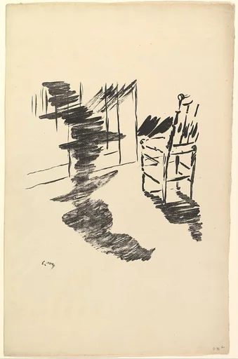 The Shadow that Lies Floating on the Floor.  Illustration to The Raven by Edgar Allan Poe