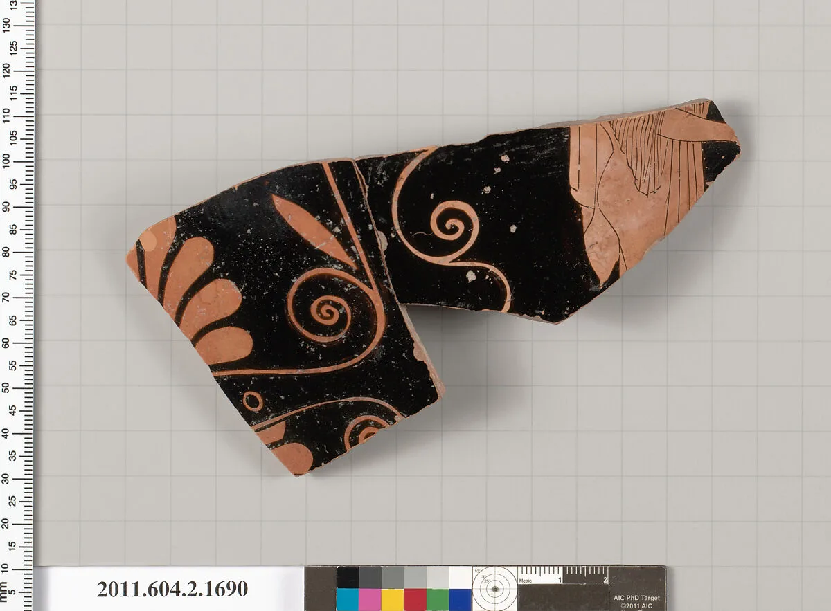 Terracotta fragment of a skyphos (deep drinking cup) — Lewis Painter