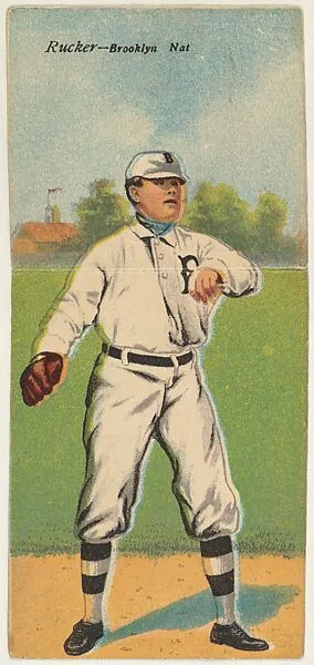 Rucker, Brooklyn, National League, from the Mecca Double Folder series (T201) — Mecca Cigarettes