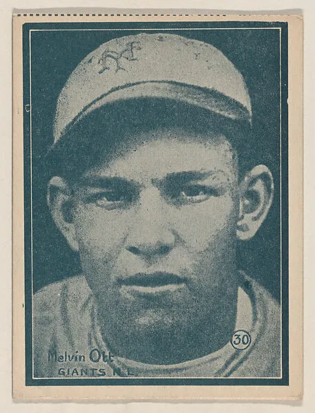 Melvin Ott, Giants N.L. from the Baseball trade card series (W517) — Unknown