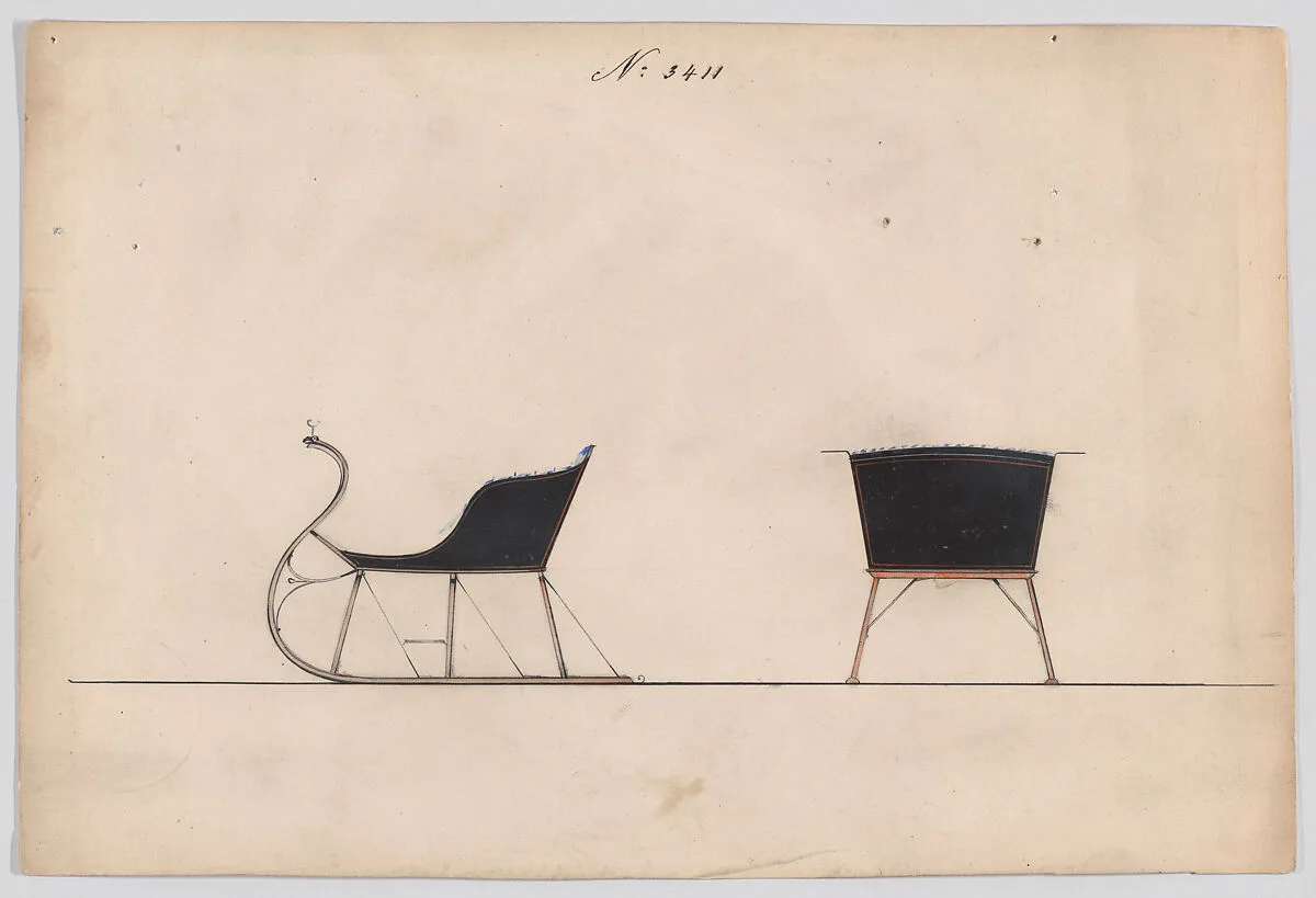 Design for Cutter, no. 3411 — Brewster & Co.