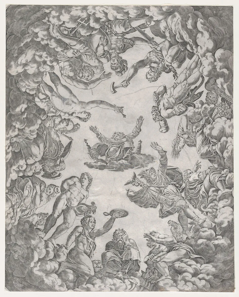 Speculum Romanae Magnificentiae: Sistine Frescoes — René Boyvin|Francesco Primaticcio