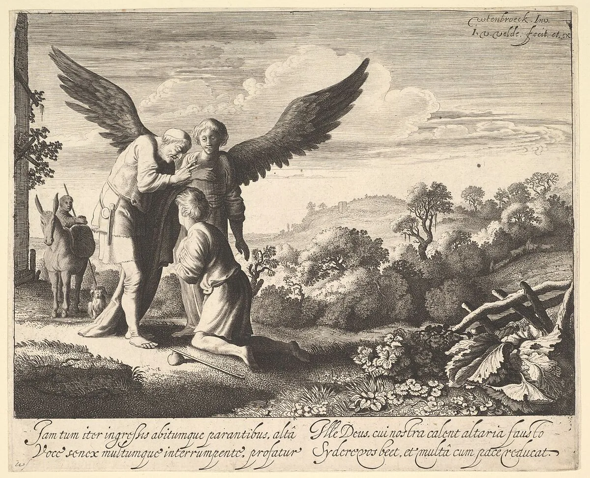 Tobias Blessed by Blind Tobit — Moses van Uyttenbroeck|Jan van de Velde II|Jan van de Velde II