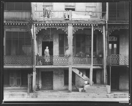 [Back Porch of Balconied House, Mobile, Alabama]