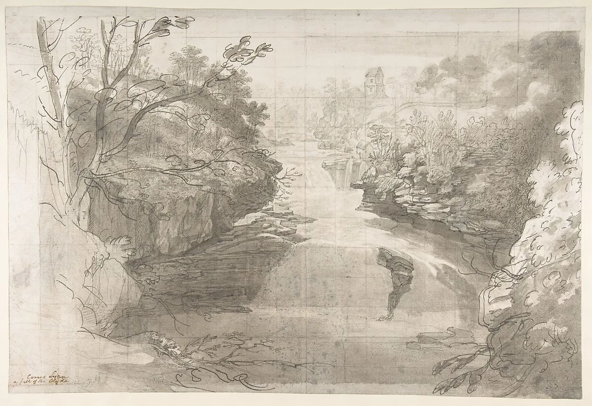 Corra Linn, the Falls of the Clyde — Joseph Farington