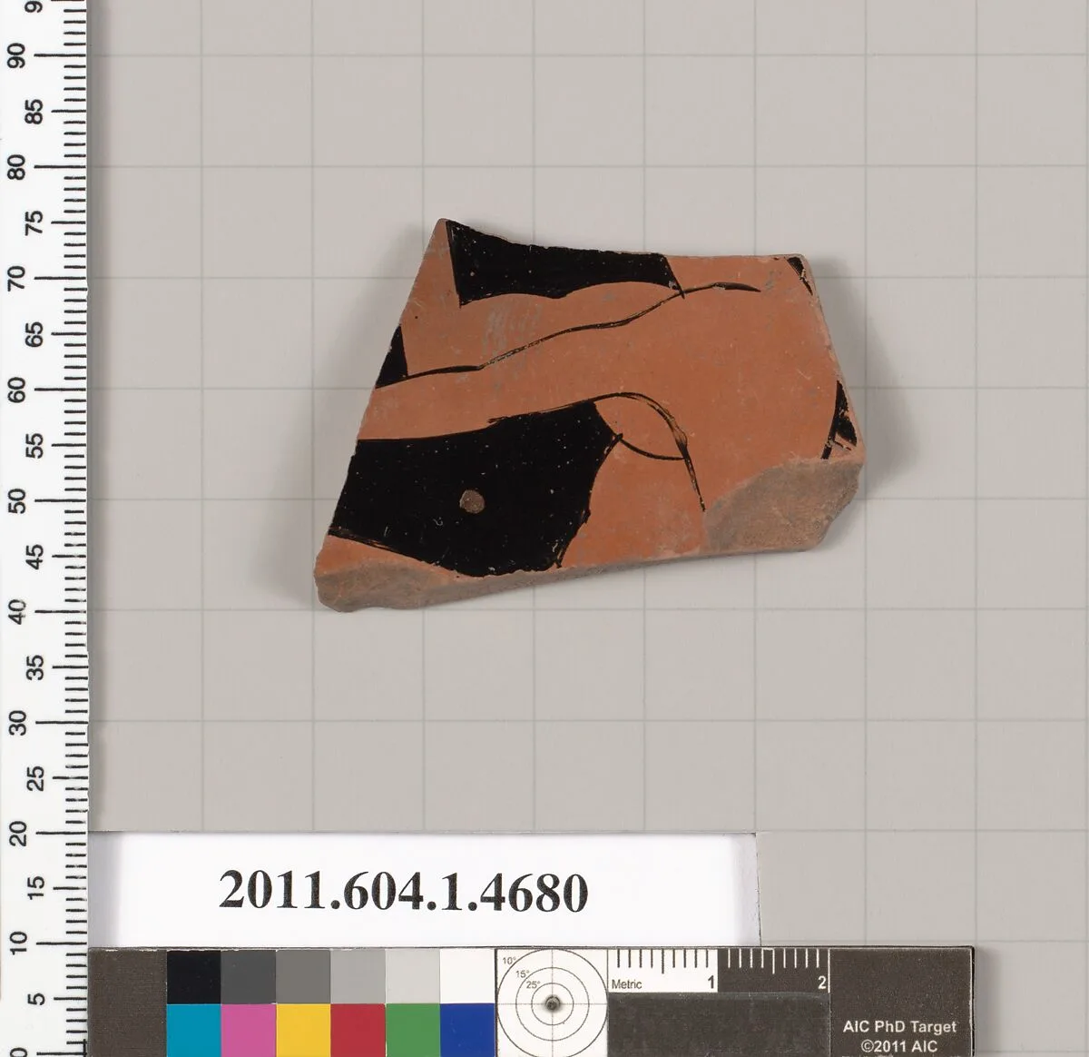 Terracotta fragment of a kylix (drinking cup) — Unknown