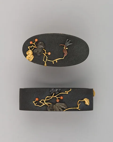 Sword-Hilt Collar and Pommel (Fuchigashira) — Unknown