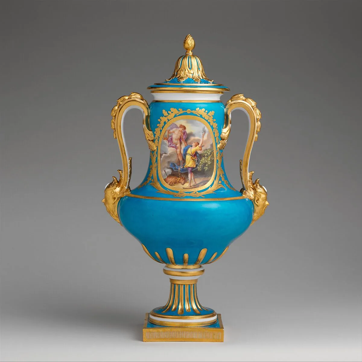 Vase with cover (vase B de 1780) (one of a pair) — Sèvres Manufactory|Henri-François Vincent|Charles-Eloi Asselin