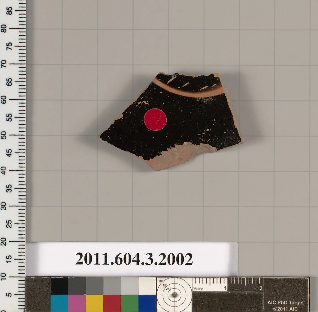 Terracotta fragment of a kylix (drinking cup) — Unknown