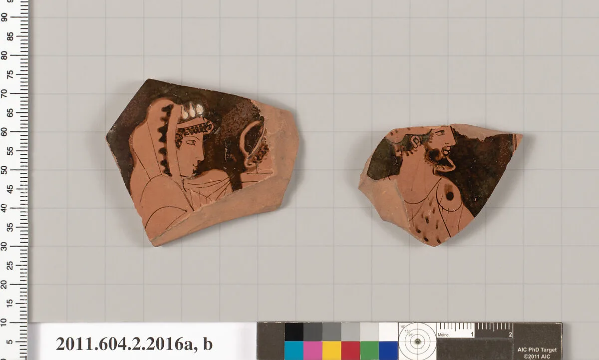 Terracotta fragments of a pot; glazed on the inside — Unknown