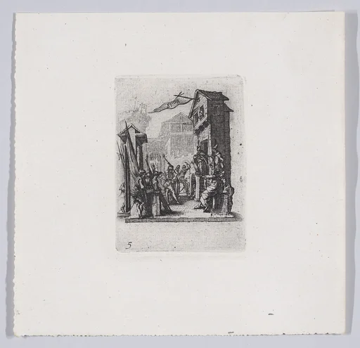 Reverse Copy of Jésus Comparait Devant Caiphe (Jesus Appears Before Caiaphas), from La Petite Passion (The Little Passion)