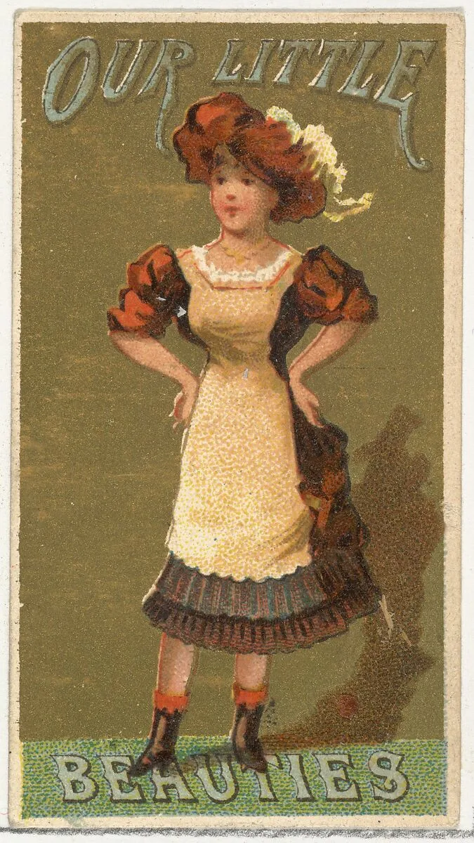 From the Girls and Children series (N58) promoting Our Little Beauties Cigarettes for Allen & Ginter brand tobacco products — Allen & Ginter
