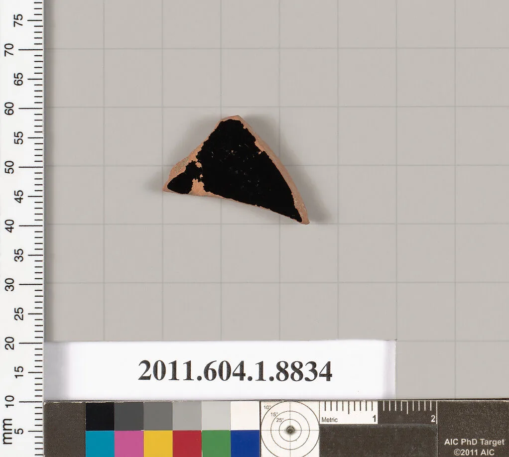 Terracotta fragment of a kylix (drinking cup) — Unknown