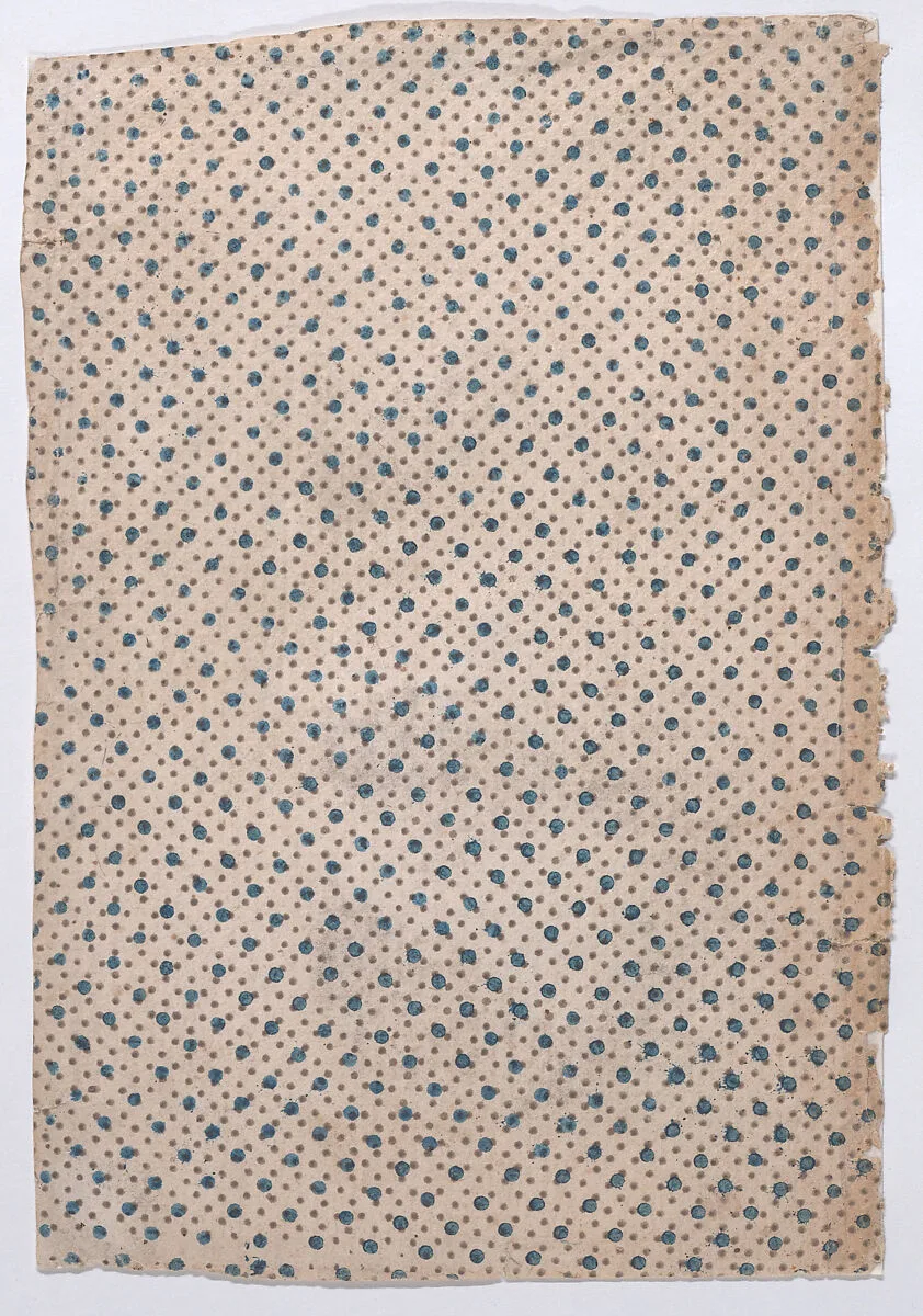 Sheet with overall dot pattern — Anonymous