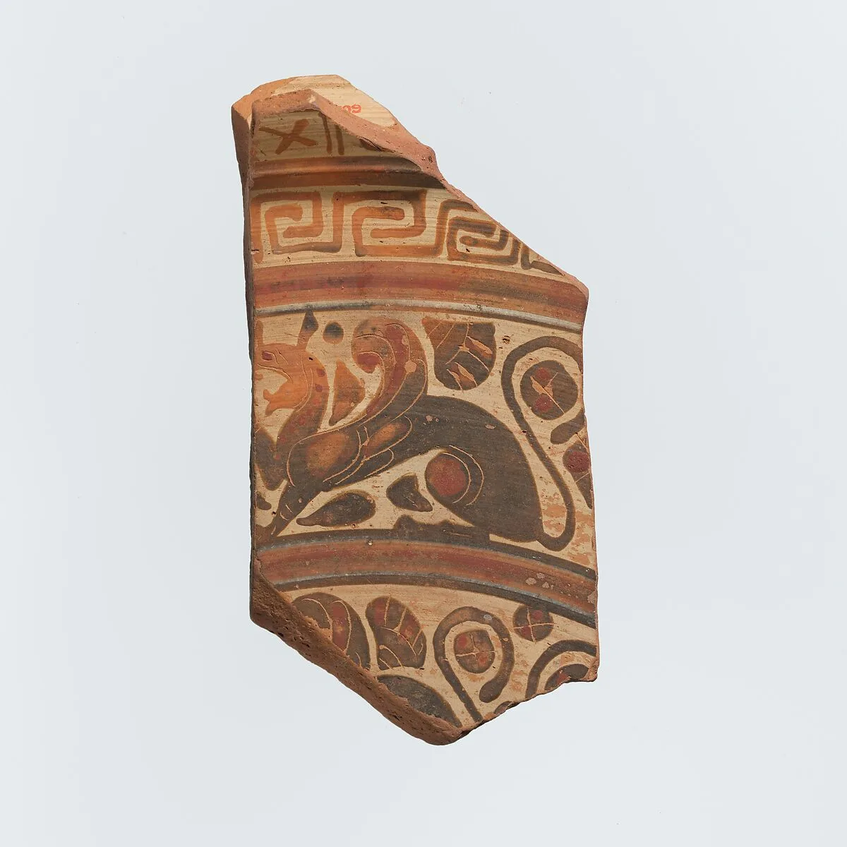 Fragment of a terracotta plate — Unknown