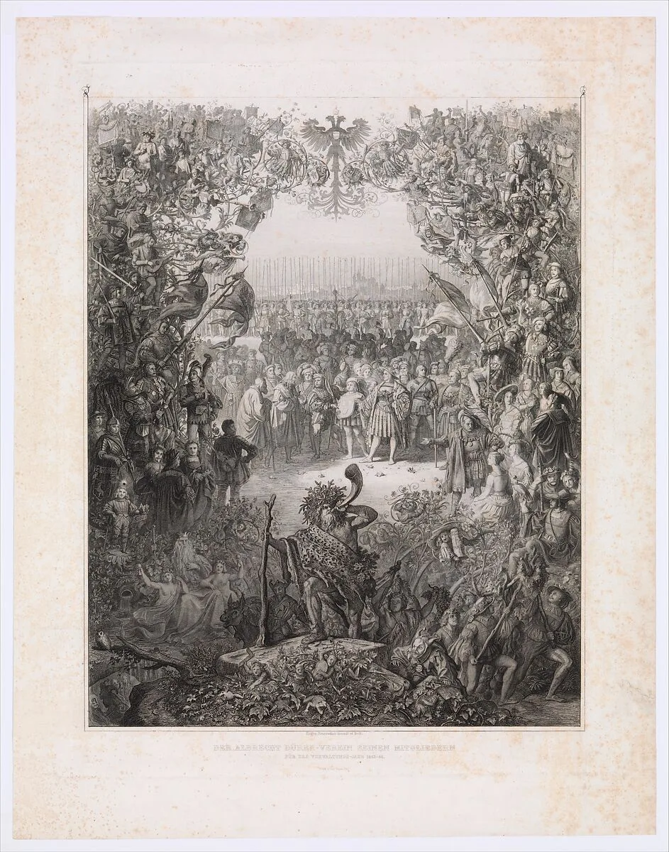The Members of the Albrecht Durer Society for the Election Year 1843-1844 (Der Albrecht Durer Verein seinen Mitgliedern für das Verwaltungs-Jahr 1843-1844) — Eugen Neureuther|Carl Ferdinand Mayer