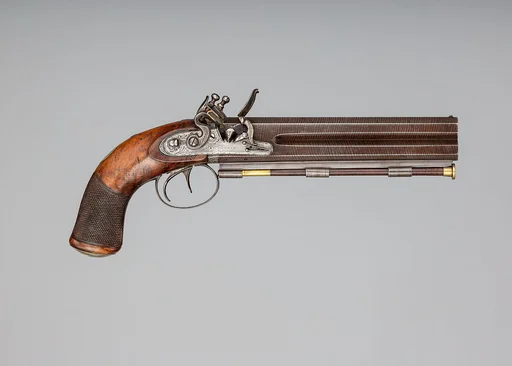 Over-and-Under Flintlock Pistol