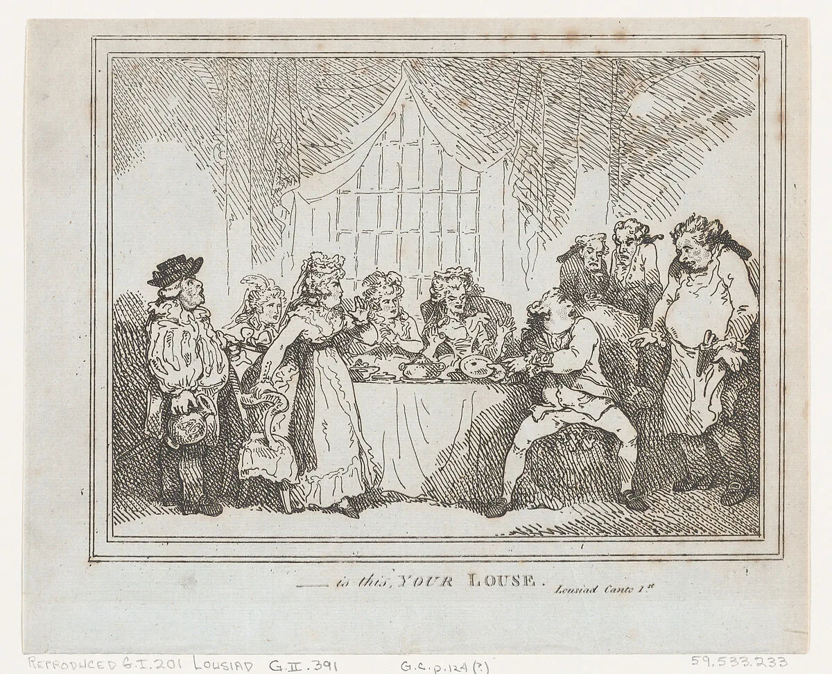 Is This Your Louse? — Thomas Rowlandson