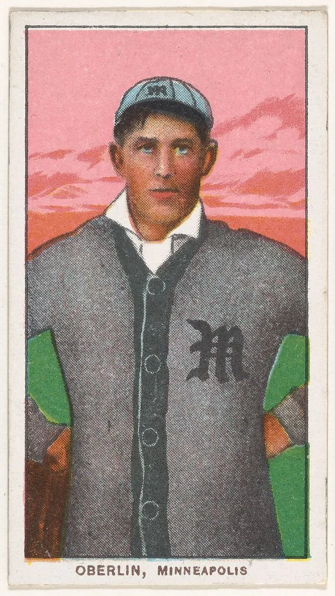 Oberlin, Minneapolis, American Association, from the White Border series (T206) for the American Tobacco Company — American Tobacco Company