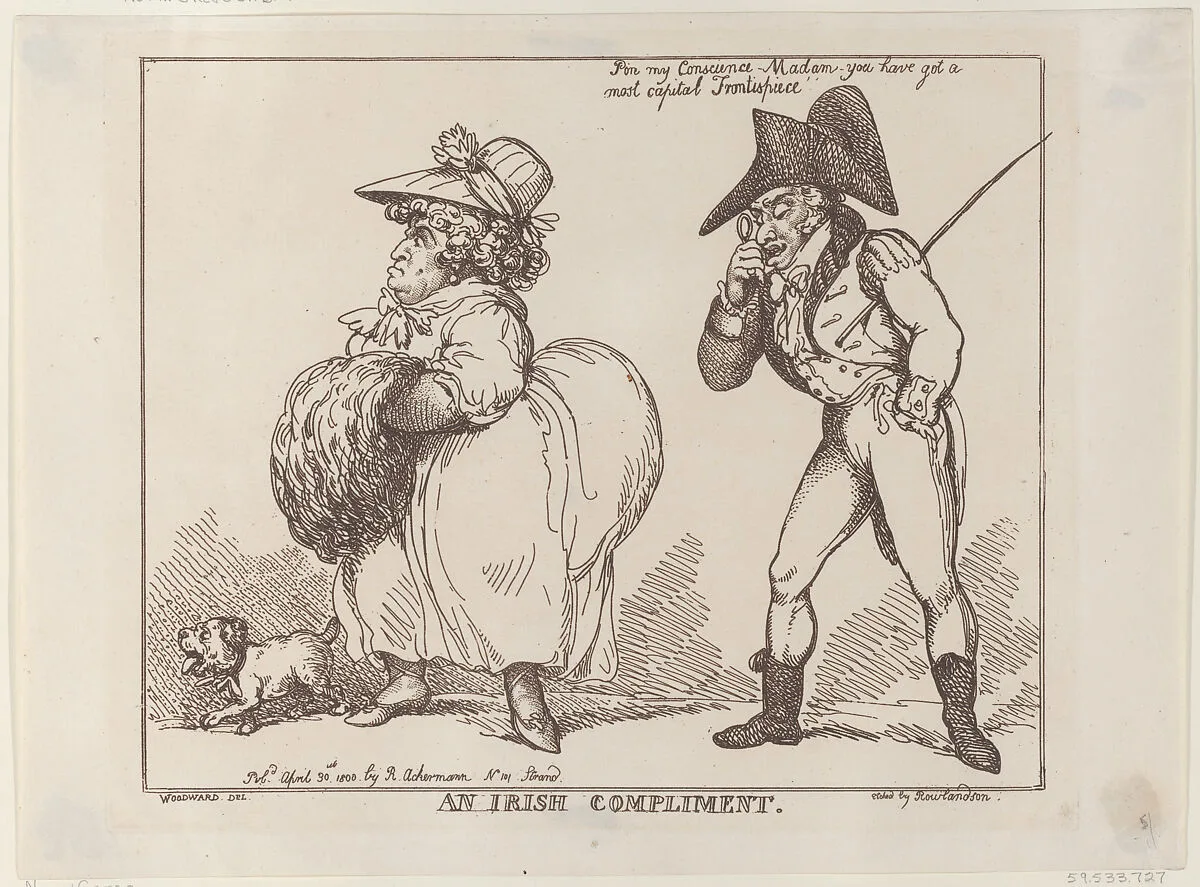 An Irish Compliment — Rudolph Ackermann, London|Thomas Rowlandson