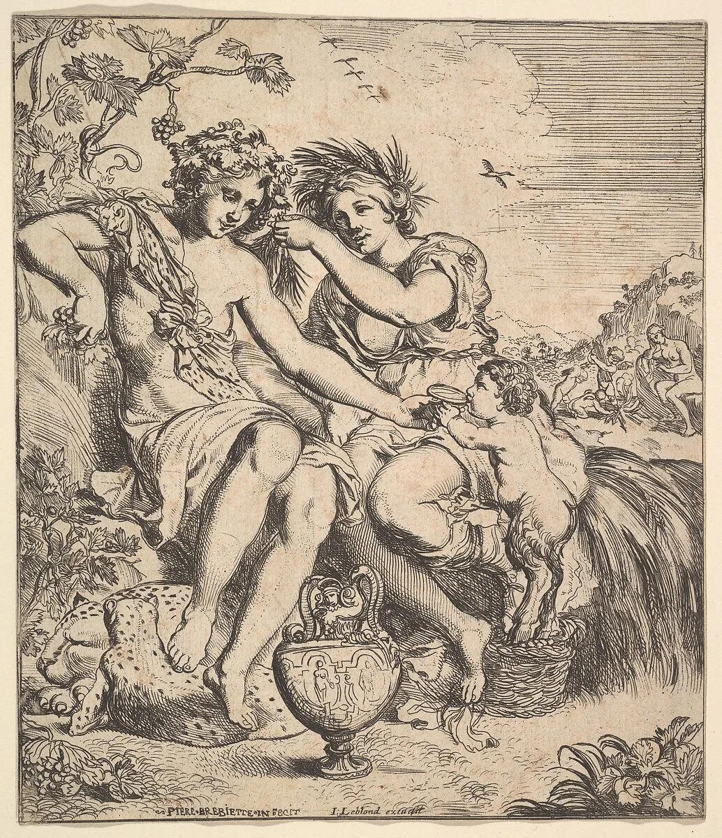 The Alliance of Bacchus and Ceres — Pierre Brebiette