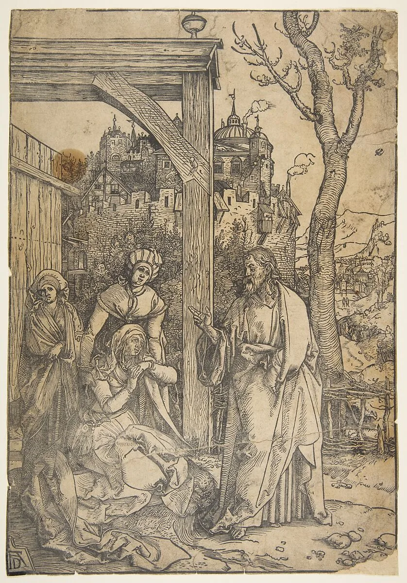 Christ Taking Leave of His Mother, from The Life of the Virgin (copy) — Albrecht Dürer