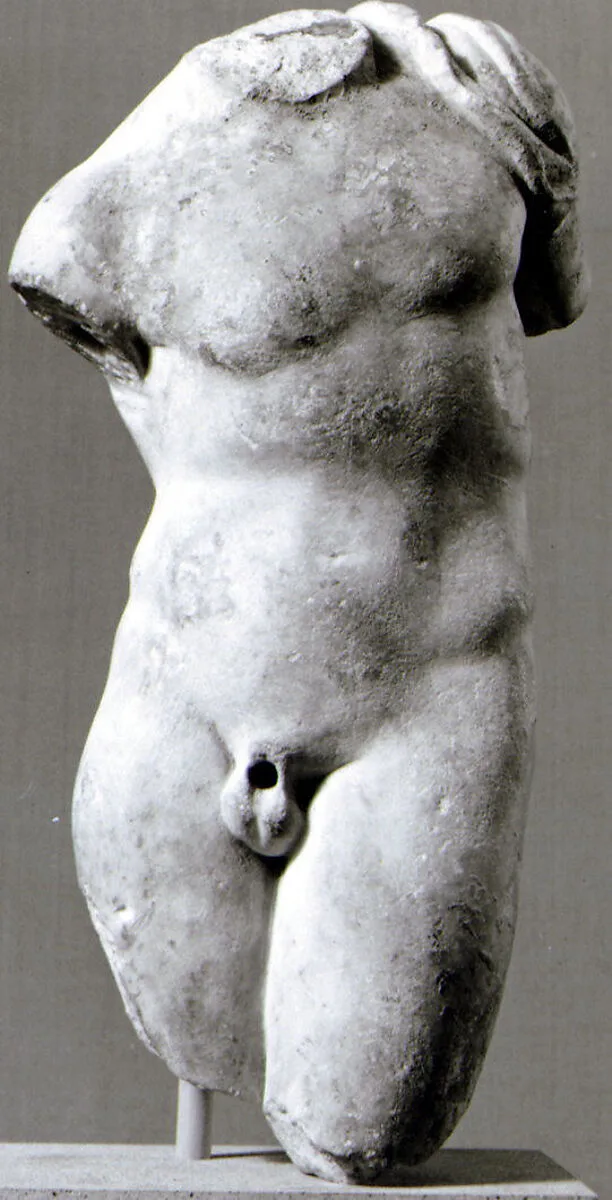 Marble statue of a boy — Unknown