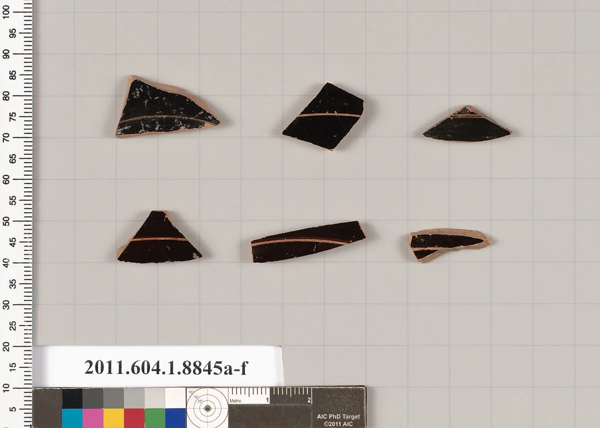 Terracotta fragments of kylikes (drinking cups) — Unknown