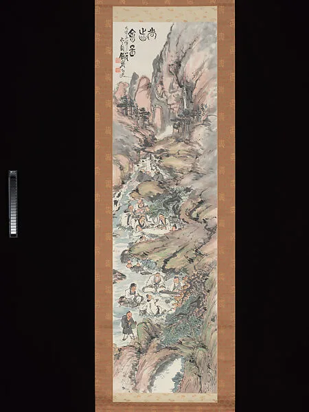 尚齒會圖 (Shōshikai zu)|Gathering to Celebrate Old Age — Tomioka Tessai 富岡鉄斎