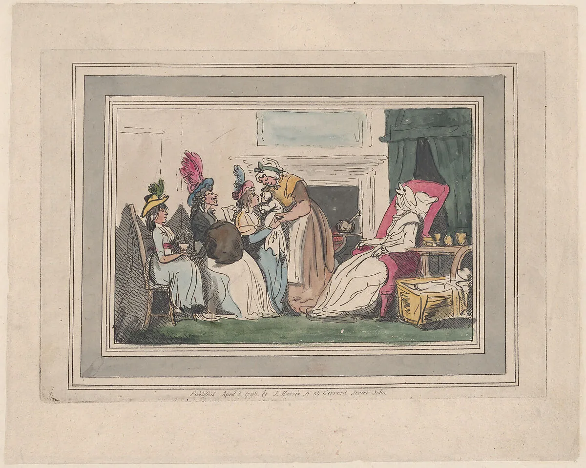 A Lying In Visit — Thomas Rowlandson|John Harris