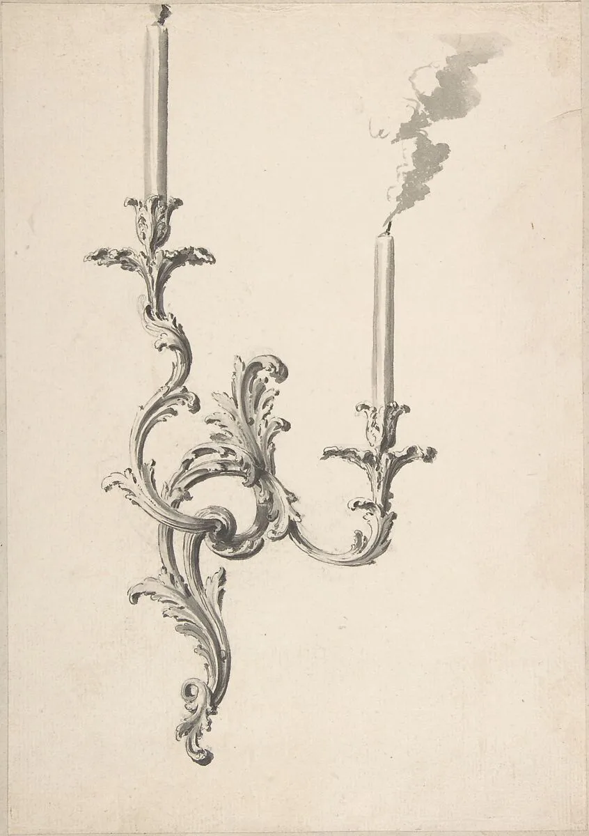 Design for a Sconce — Anonymous, French, 18th century