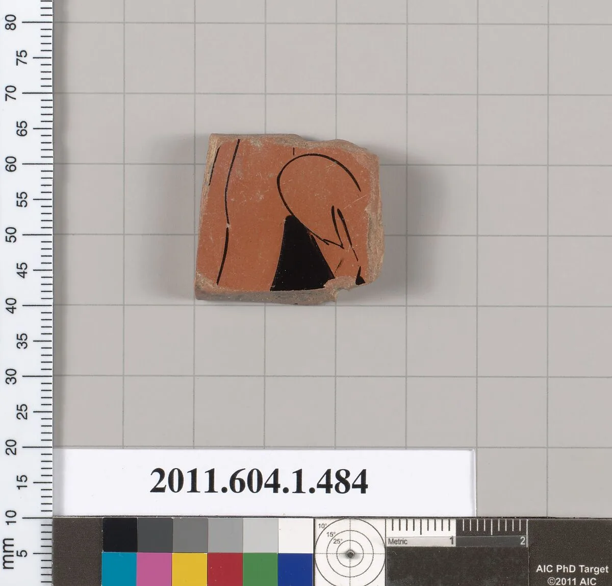 Terracotta fragment of a kylix (drinking cup) — Unknown