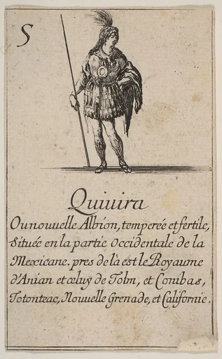Quivira, from the playing cards "Jeu de la Géographie"