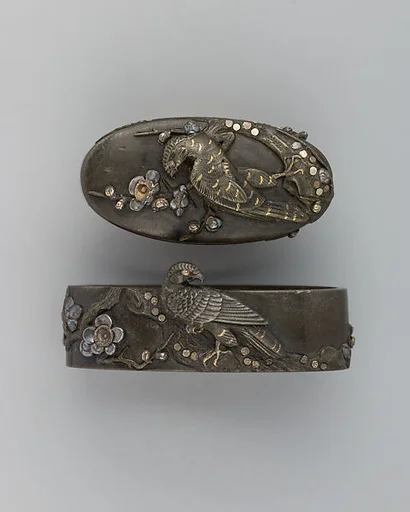 Sword-Hilt Collar and Pommel (Fuchigashira)
