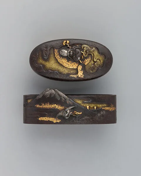 Sword-Hilt Collar and Pommel (Fuchigashira) — Unknown