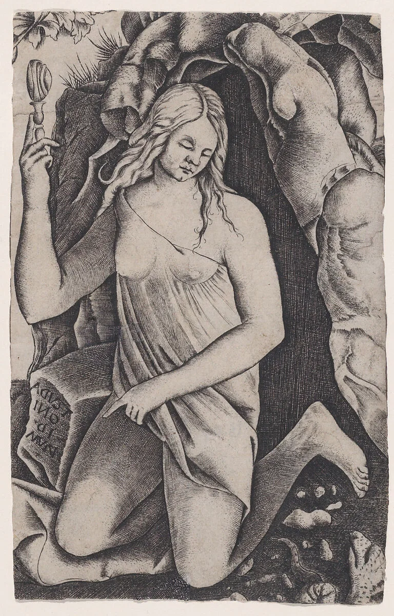 Saint Margaret — Agostino Veneziano (Agostino dei Musi)