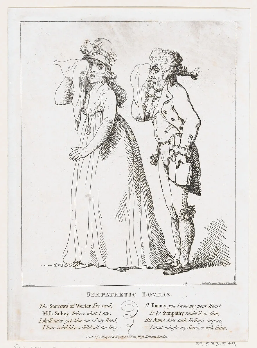 Sympathetic Lovers — Henry Wigstead|Thomas Rowlandson|George Murgatroyd Woodward