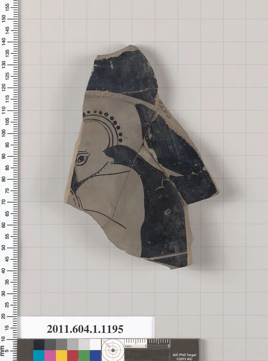 Terracotta fragment of a kylix (drinking cup) — Unknown