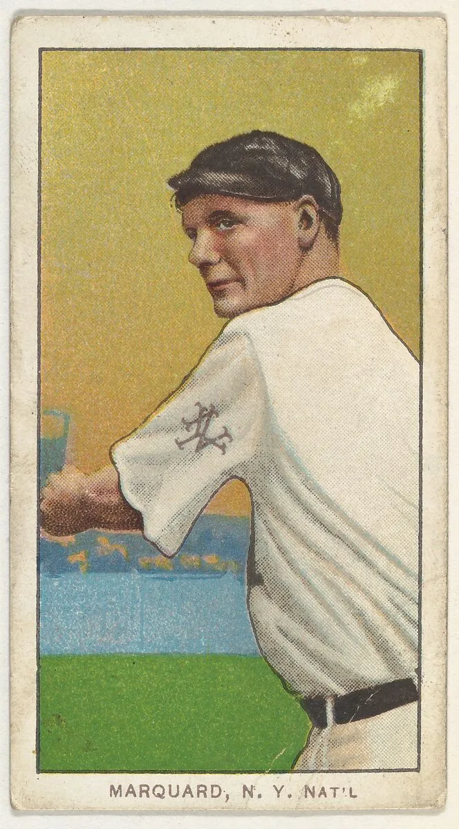 Marquard, New York, National League, from the White Border series (T206) for the American Tobacco Company — American Tobacco Company