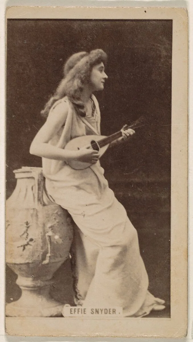 Effie Snyder, from the Actresses series (N245) issued by Kinney Brothers to promote Sweet Caporal Cigarettes — Kinney Brothers Tobacco Company