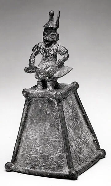 Altar Bell: Figure with Sword — Unknown