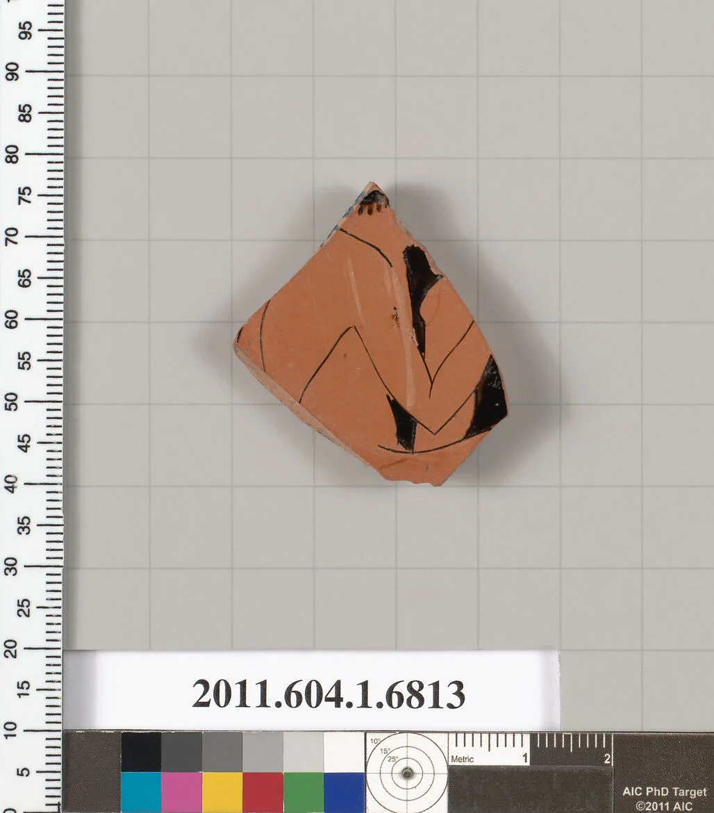 Terracotta fragment of a kylix (drinking cup) — Unknown
