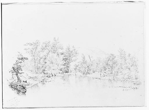 River or Creek View [Delaware?] (from Sketchbook)