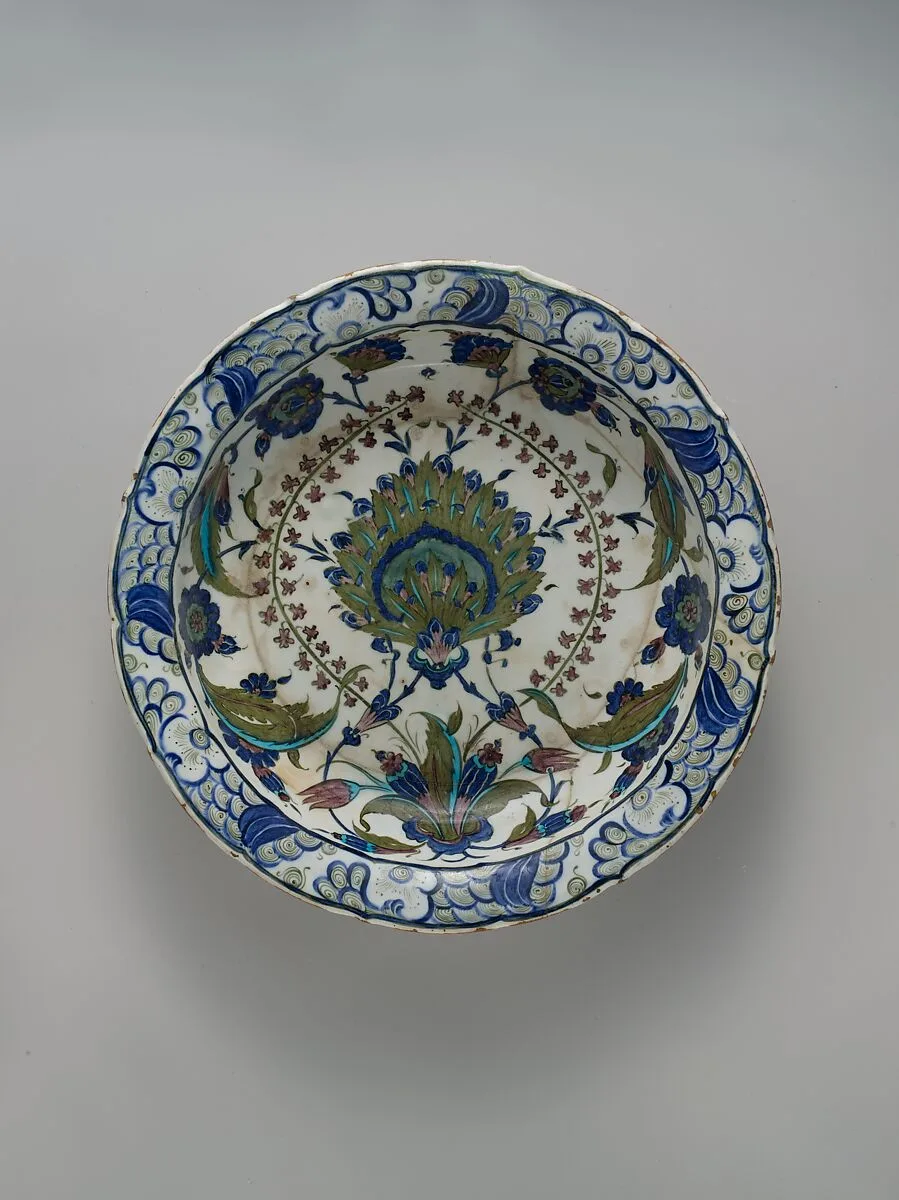 Dish with Floral Design — Unknown