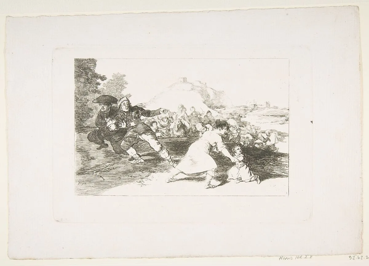 Plate 44 from "The Disasters of War" (Los Desastres de la Guerra): 'I saw it' (Yo lo vi) — Goya (Francisco de Goya y Lucientes)