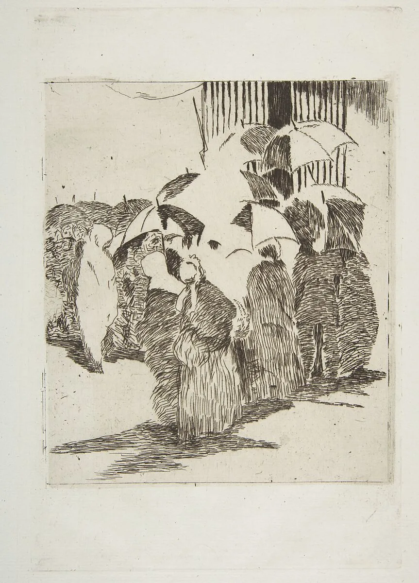 Line in front of the Butcher Shop — Alfred Strölin|Edouard Manet