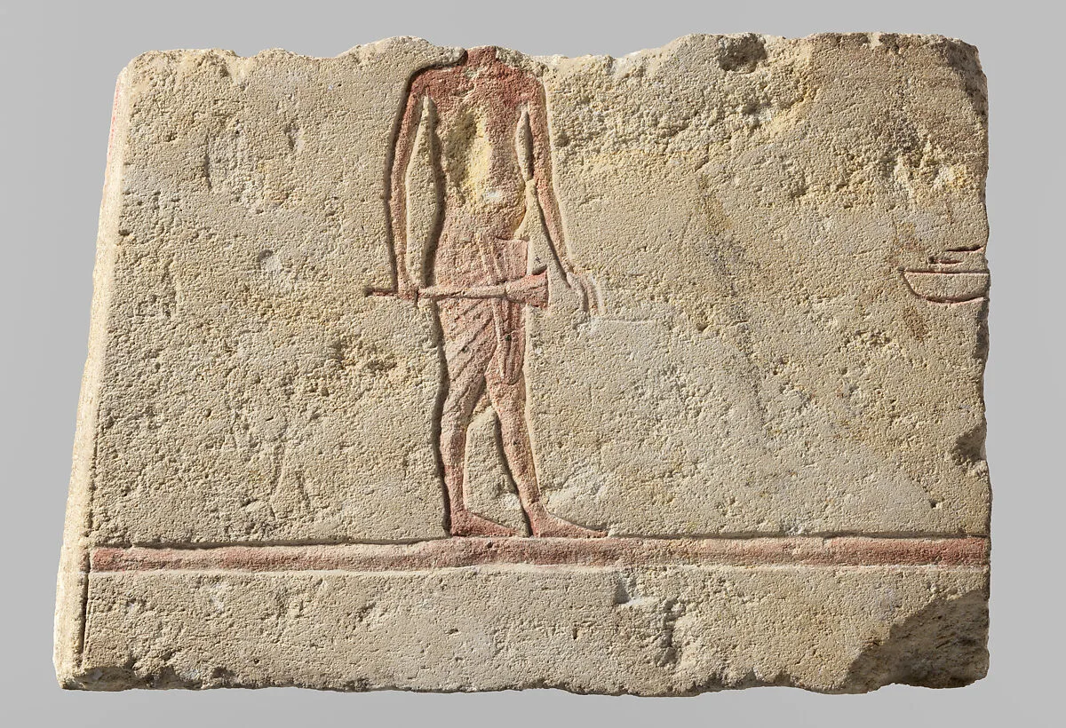 Relief with trumpeter — Unknown