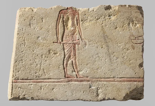 Relief with trumpeter