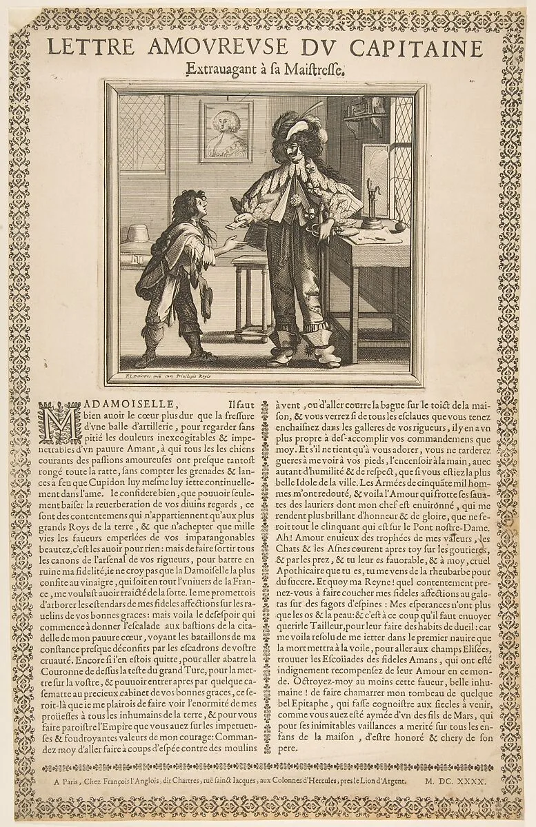 Captain's Love Letter — Abraham Bosse|François Langlois