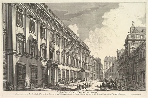 View of the Palazzo Odeschali, from Vedute di Roma (Roman Views)